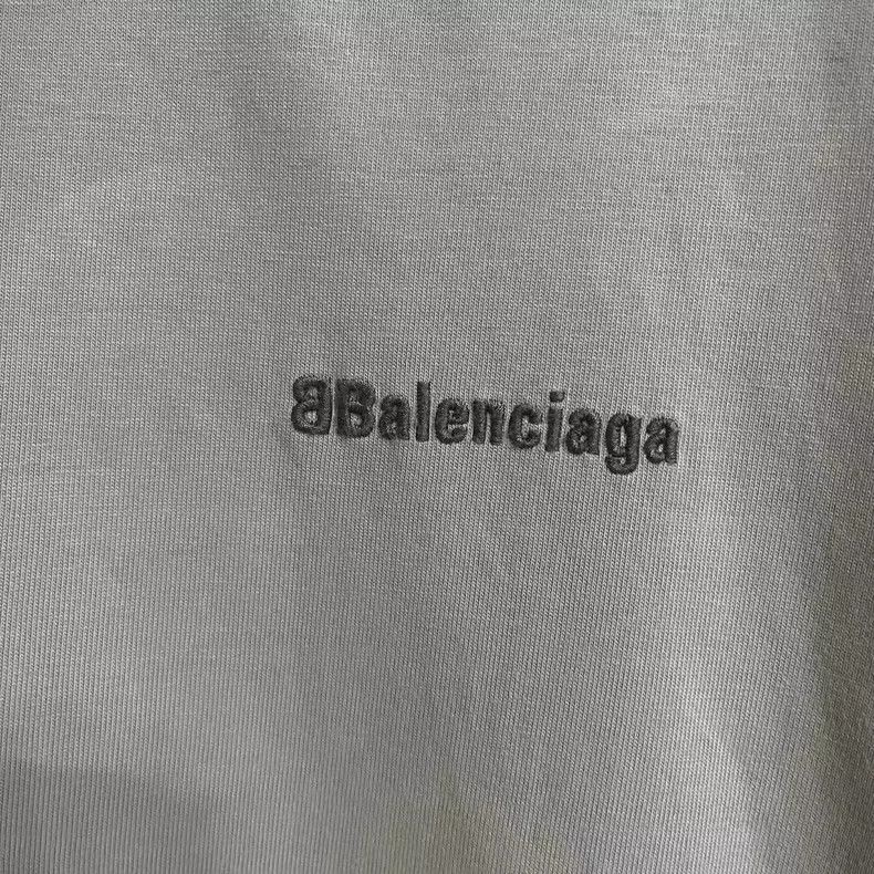 Balenciaga Balenciaga BB Logo Cement Gray Short Sleeve Size US L / EU 52-54 / 3 - 2 Thumbnail