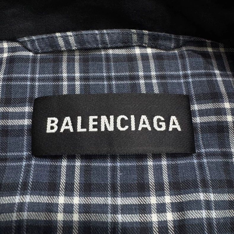 Balenciaga Balenciaga Plaid Patchwork Jacket Size US XL / EU 56 / 4 - 2 Thumbnail