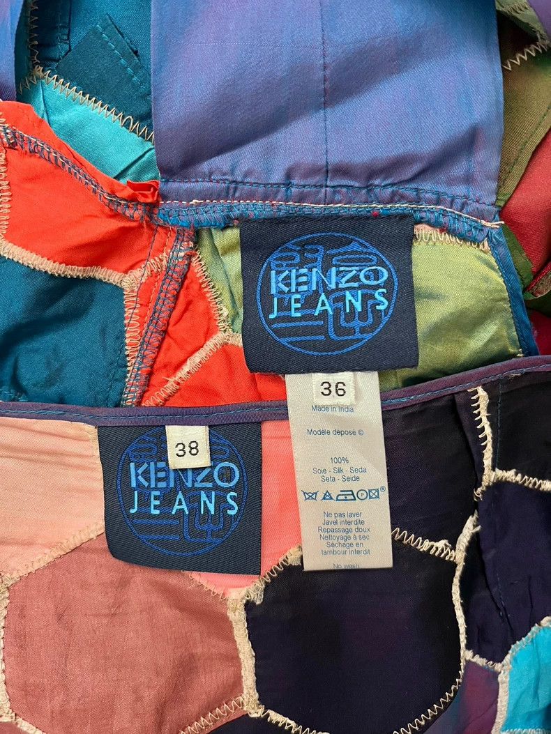 Kenzo Kenzo Patchwork Halter Top & Skirt Set Size US XXS / EU 40 - 4 Thumbnail