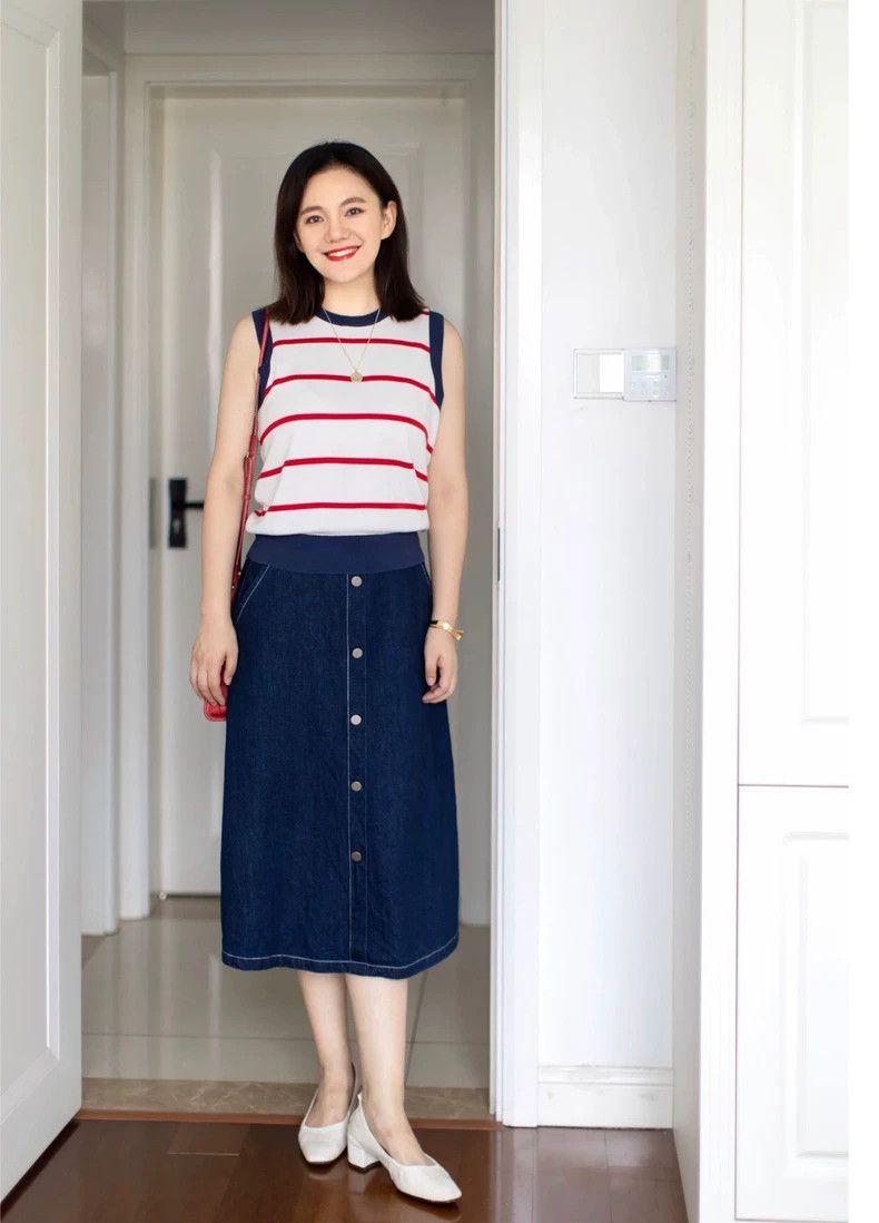Louis Vuitton LV Navy Red Stripe Sleeveless Knit Size US L / EU 52-54 / 3 - 8 Thumbnail