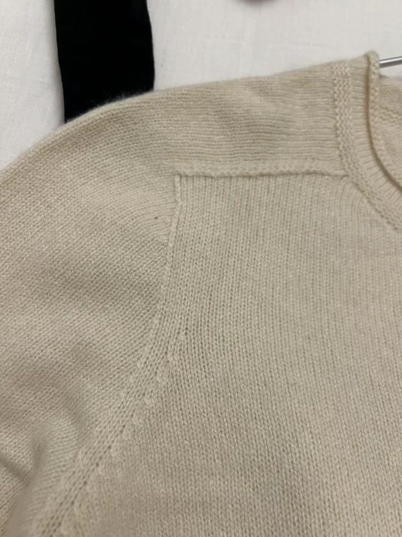 The Elder Statesman Cream White Cashmere Sweater L Size US L / EU 52-54 / 3 - 6 Thumbnail