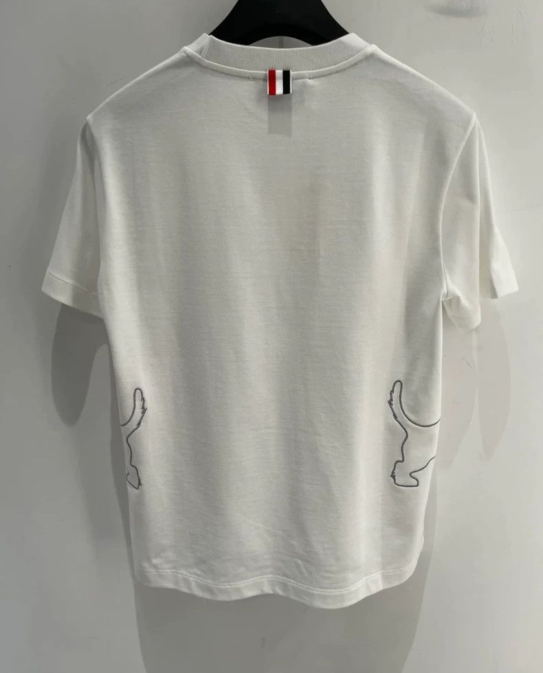 Thom Browne Thom Browne Dog Embroidery Short-Sleeve T-Shirt Size US S / EU 44-46 / 1 - 2 Thumbnail