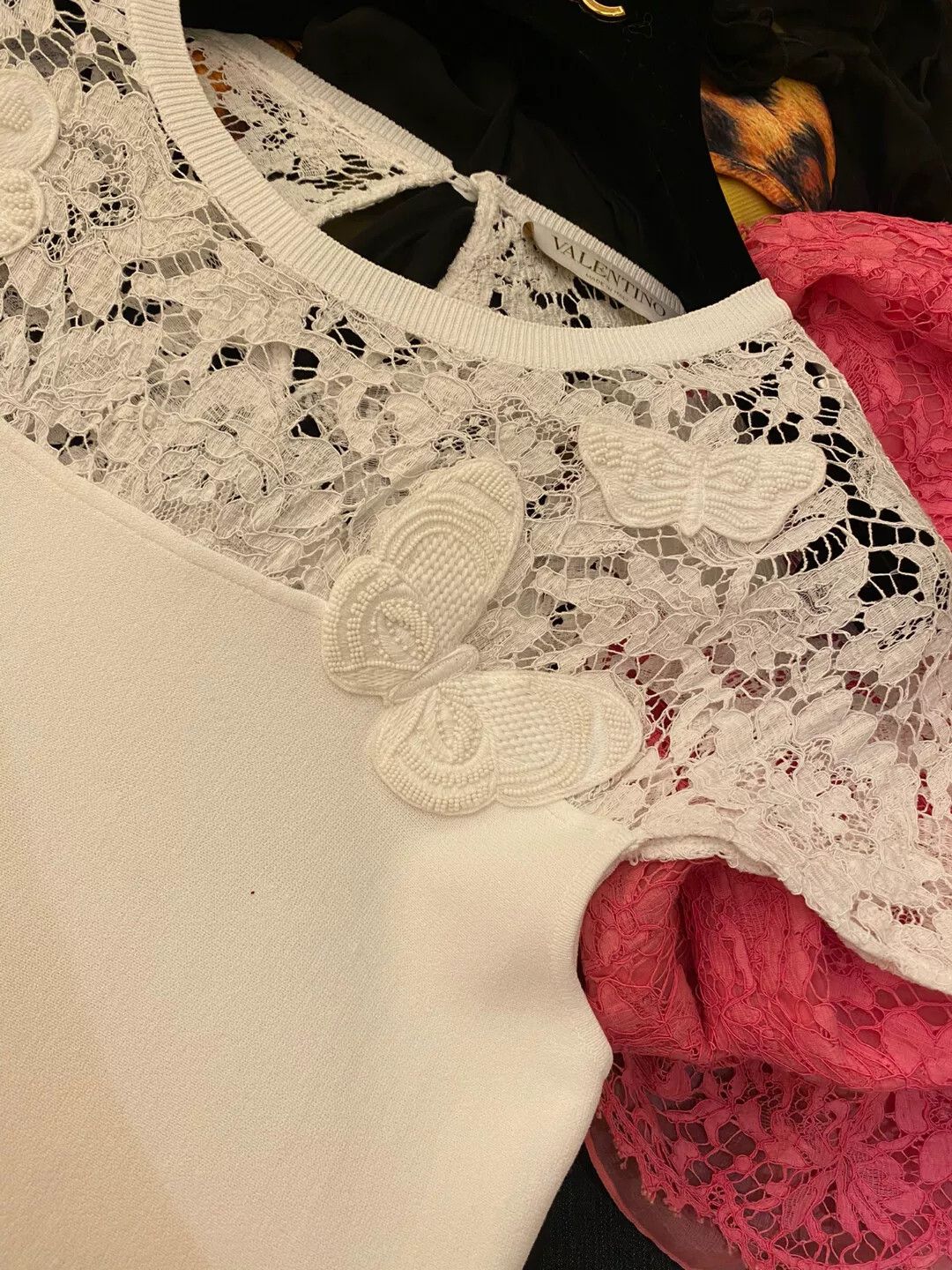 Valentino Valentino Butterfly Embroidery Dress S Size US 36 / EU 52 - 3 Thumbnail