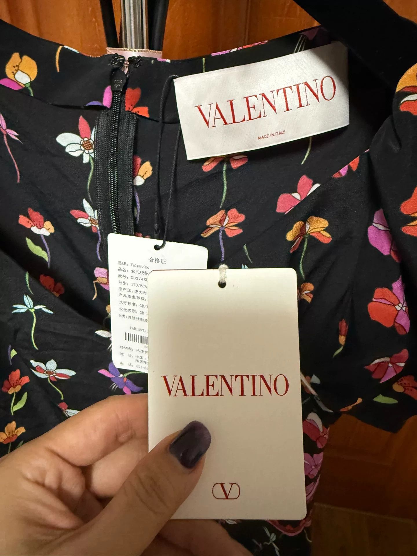 Valentino Valentino Silk Floral Print Dress Size US L / EU 52-54 / 3 - 3 Thumbnail