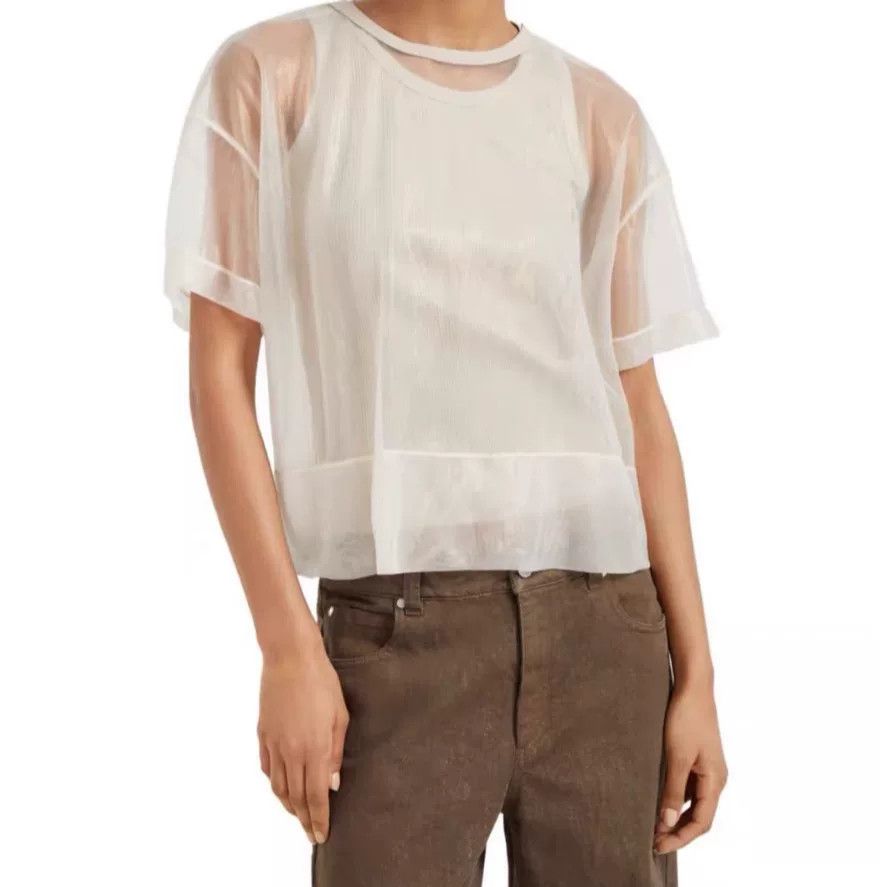 Brunello Cucinelli Brunello Cucinelli Layered Short-Sleeve T-shirt Size US M / EU 48-50 / 2 - 2 Thumbnail