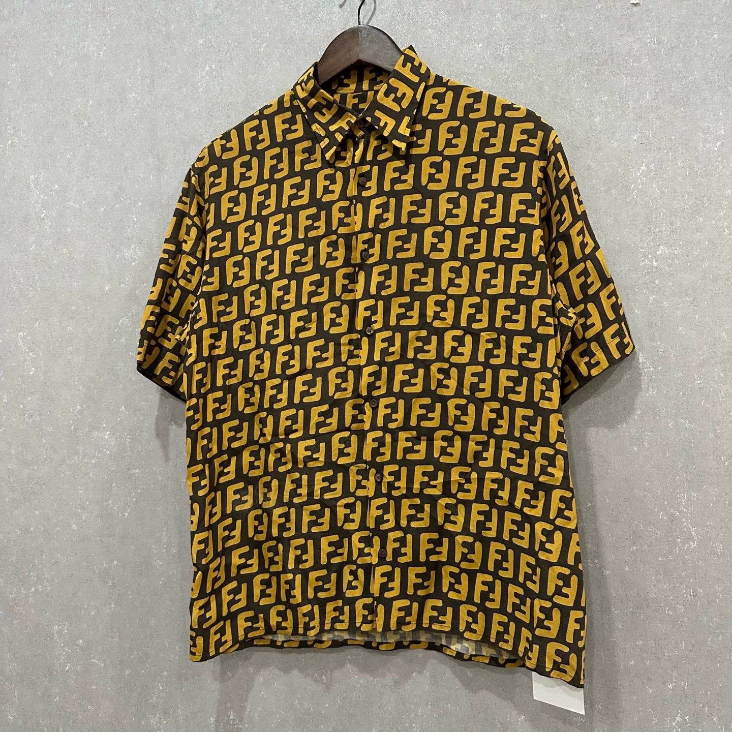 Fendi Fendi Double F Monogram Short Sleeve Shirt Size US S / EU 44-46 / 1 - 3 Thumbnail