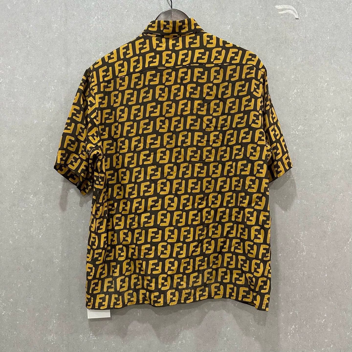 Fendi Fendi Double F Monogram Short Sleeve Shirt Size US S / EU 44-46 / 1 - 2 Thumbnail