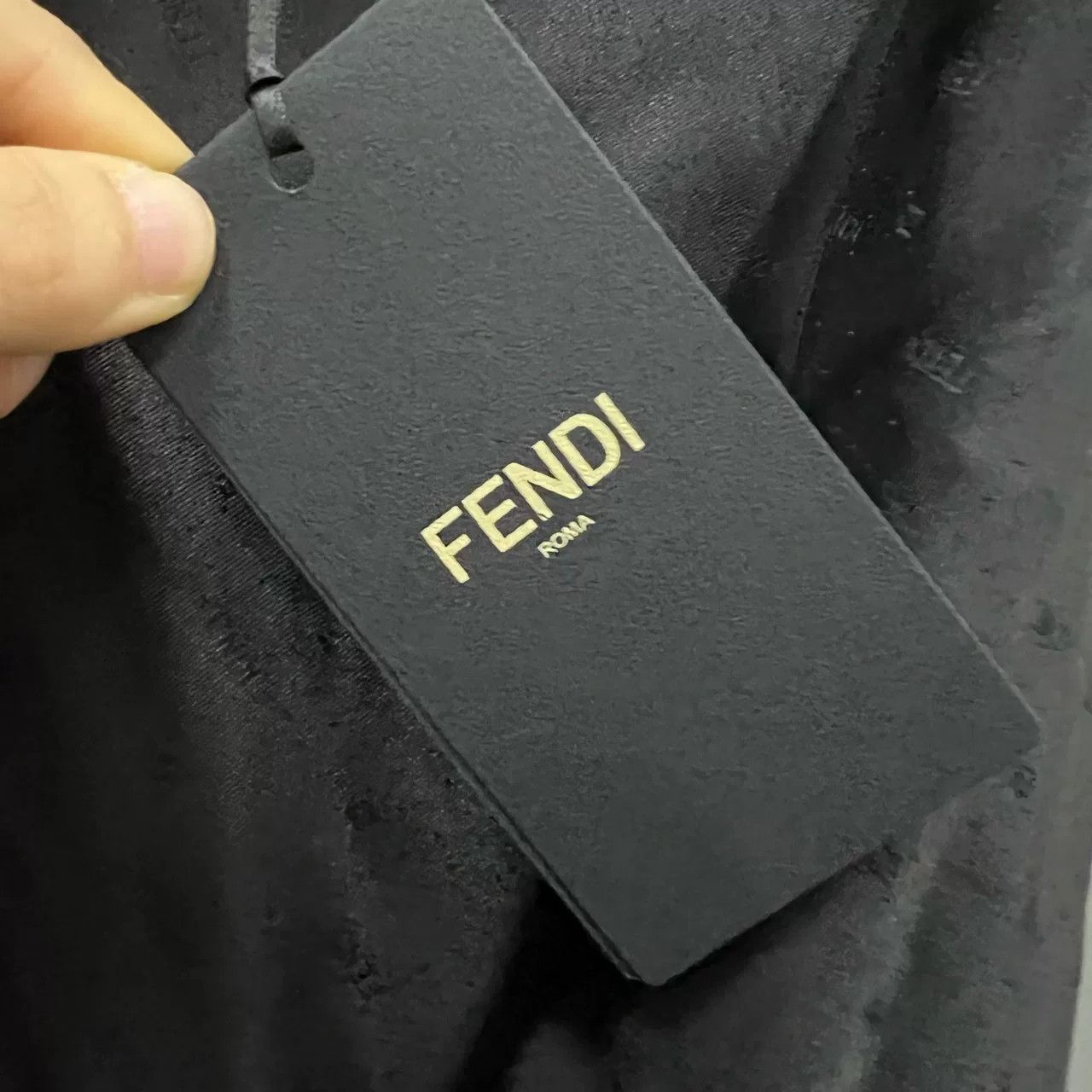 Fendi FENDI Black Logo Long Sleeve Shirt Size US XS / EU 42 / 0 - 4 Thumbnail