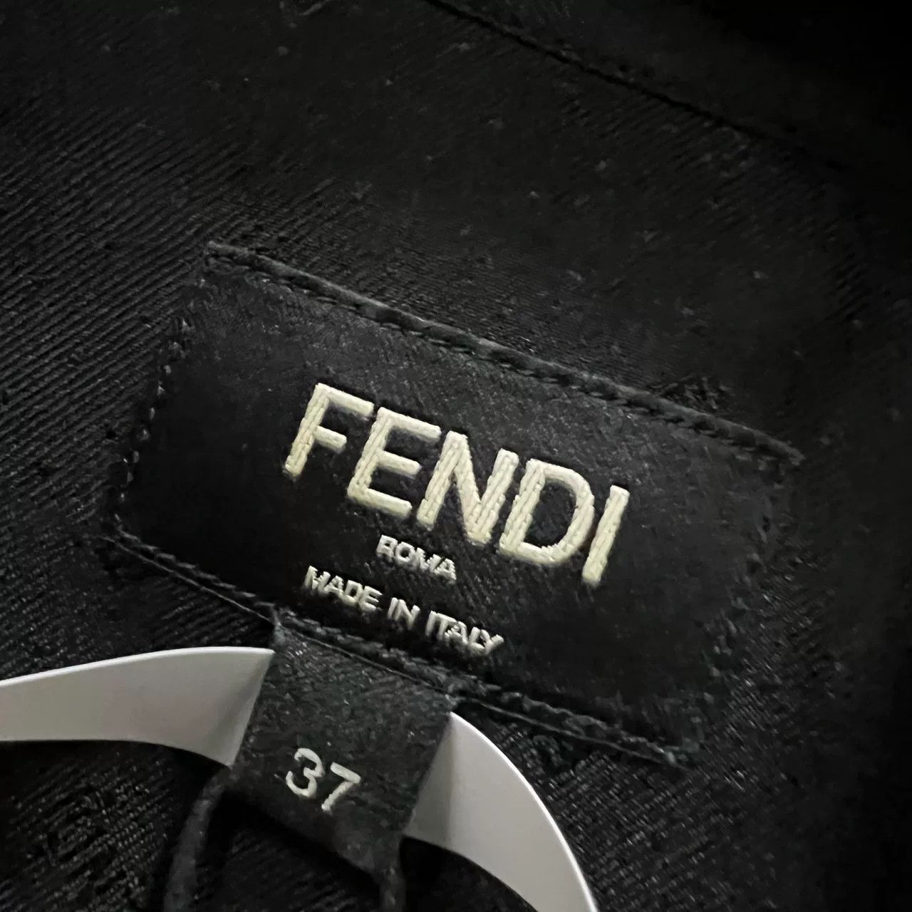 Fendi FENDI Black Logo Long Sleeve Shirt Size US XS / EU 42 / 0 - 5 Thumbnail