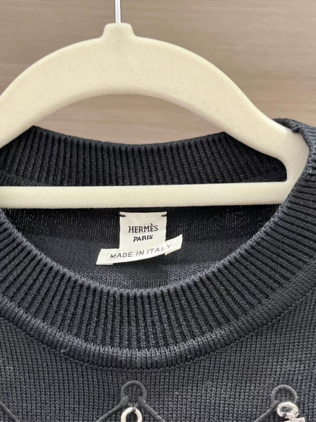 Hermes Hermes Knit Pendant Short Sleeve Top Size US S / EU 44-46 / 1 - 2 Thumbnail