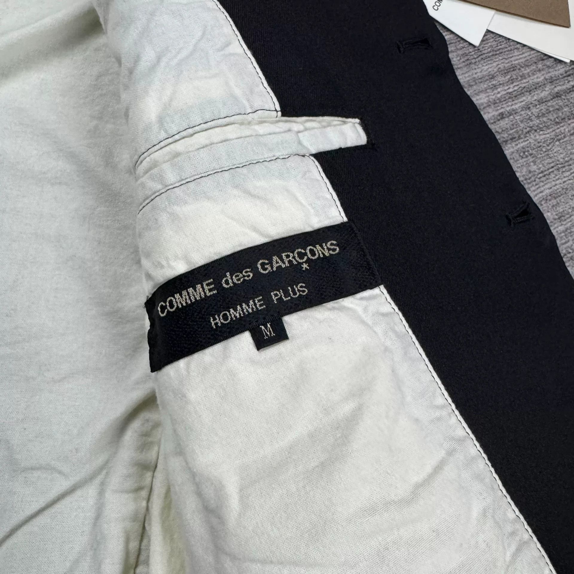 Comme des Garcons CDG Homme Plus Collarless Short Jacket Size US M / EU 48-50 / 2 - 8 Thumbnail