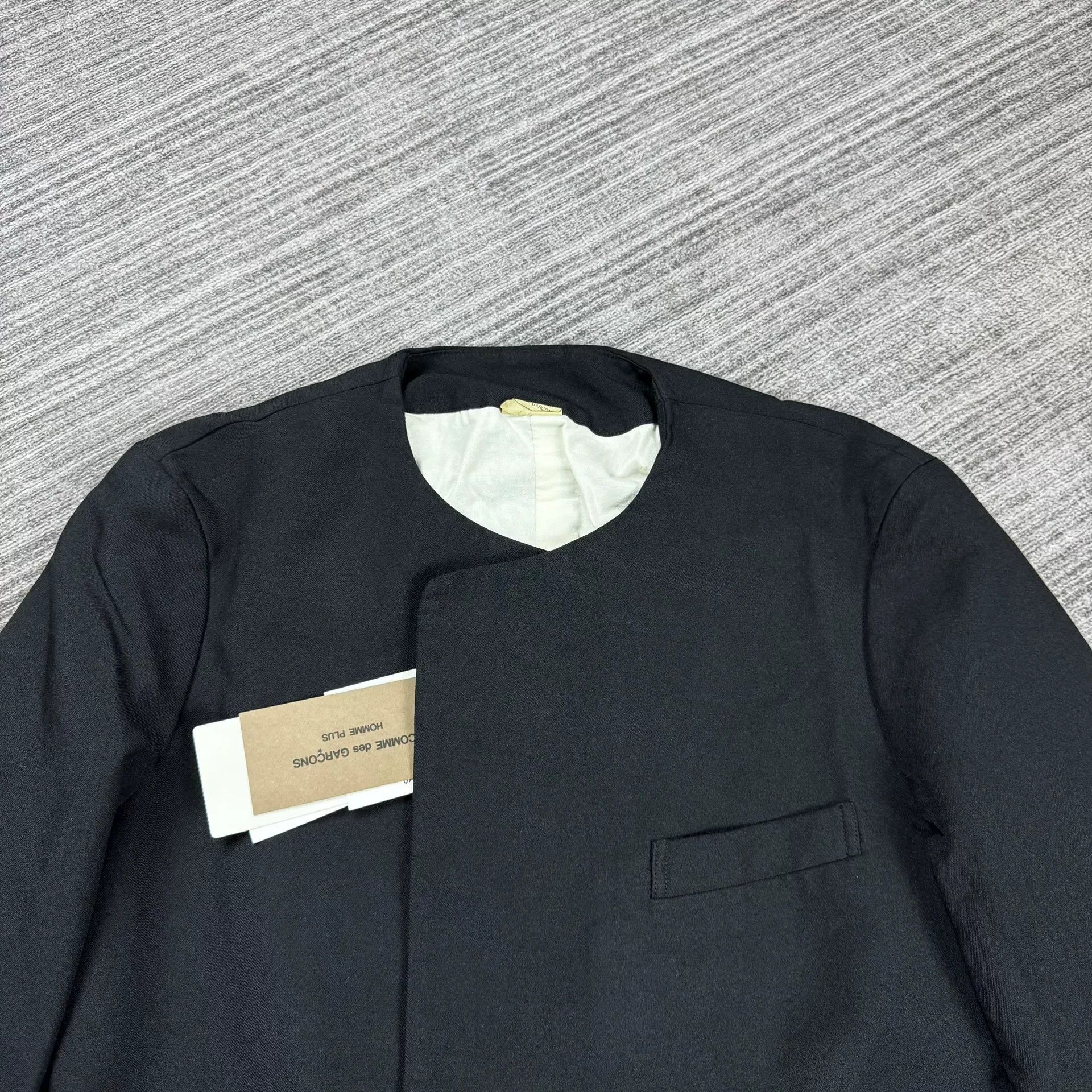 Comme des Garcons CDG Homme Plus Collarless Short Jacket Size US M / EU 48-50 / 2 - 3 Thumbnail