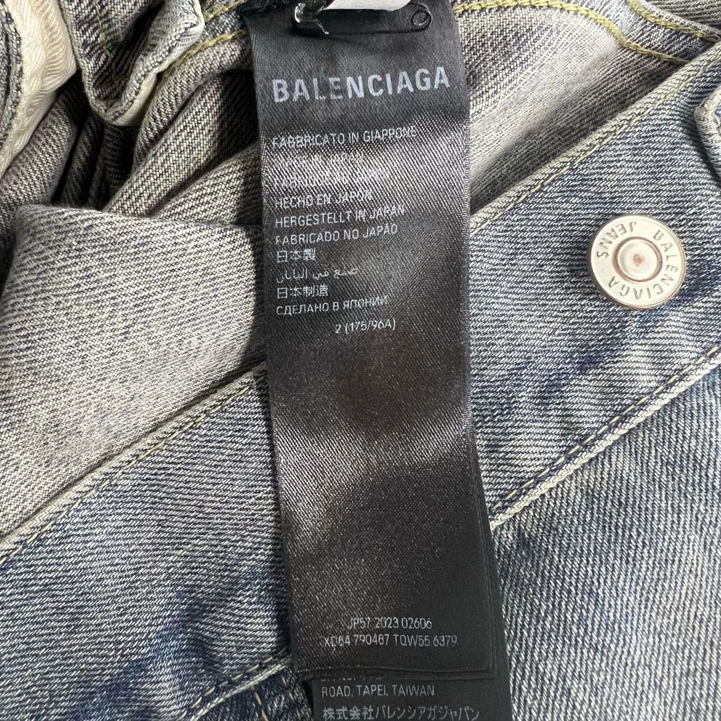 Balenciaga Balenciaga Blue Denim Jacket Size US M / EU 48-50 / 2 - 5 Thumbnail