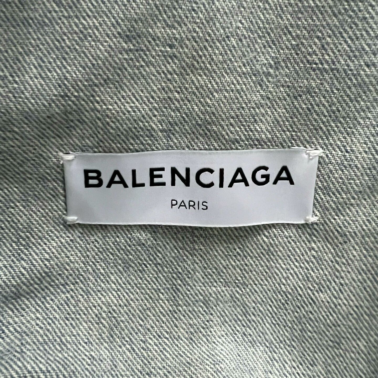 Balenciaga Balenciaga Logo Washed Denim Jacket Size US XS / EU 42 / 0 - 3 Thumbnail