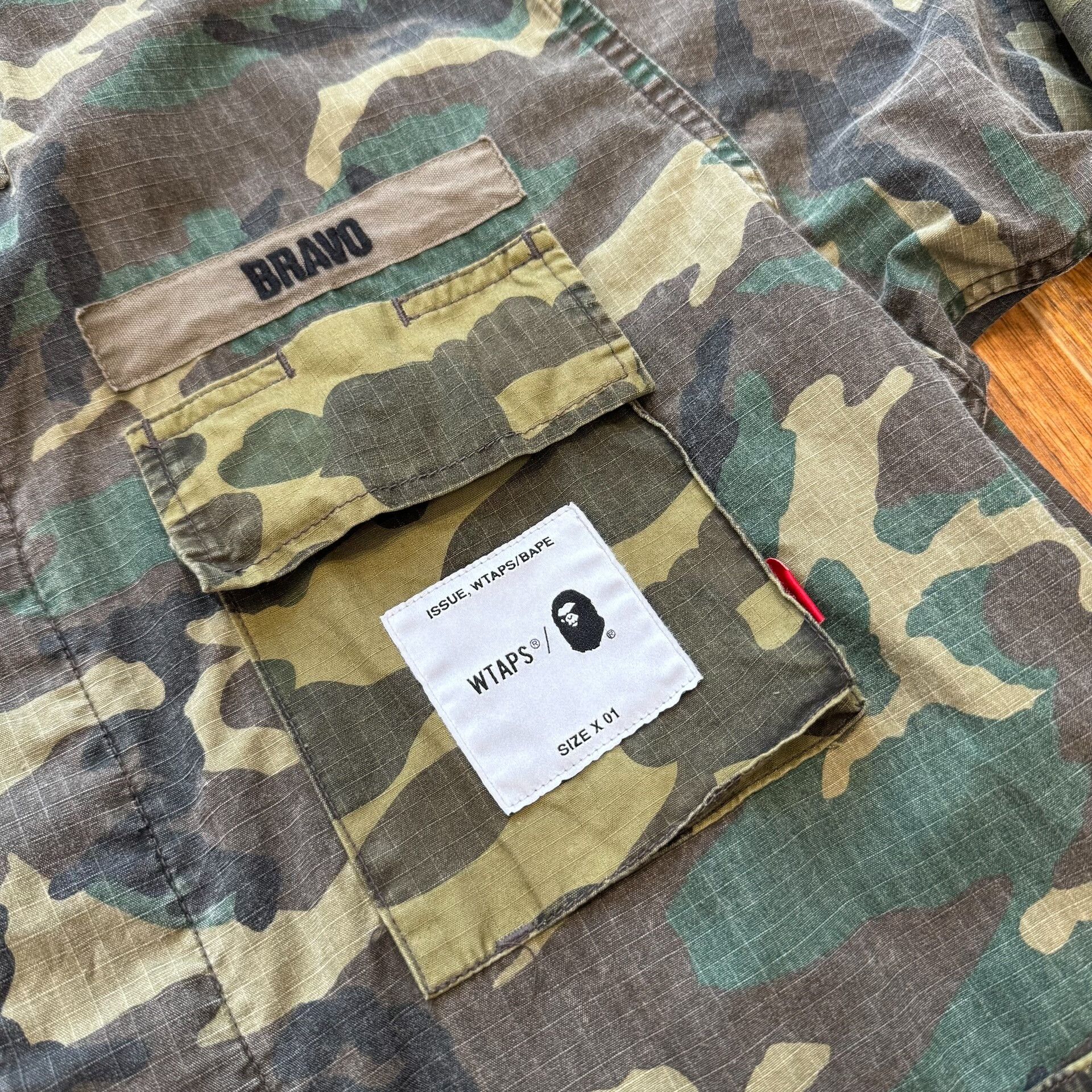Wtaps WTAPS x BAPE Camo Cargo Shirt S Size US S / EU 44-46 / 1 - 4 Thumbnail