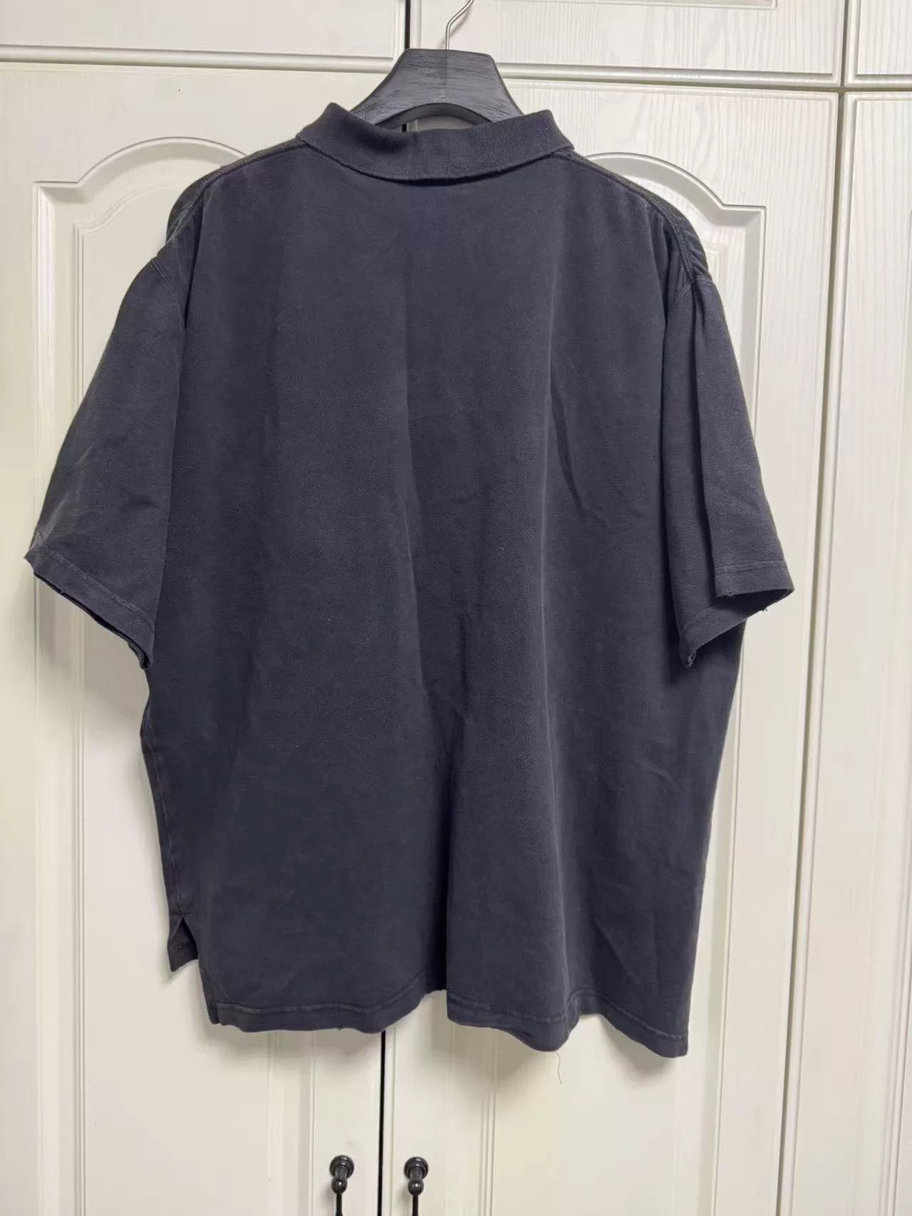 Balenciaga Balenciaga Black Wheat Embroidery Polo Size US M / EU 48-50 / 2 - 2 Thumbnail