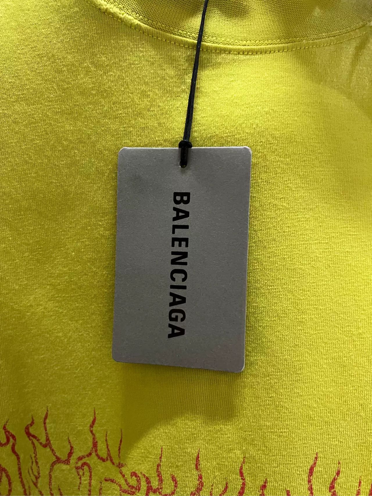 Balenciaga Balenciaga Flame Letter Short Sleeve Size US S / EU 44-46 / 1 - 5 Thumbnail