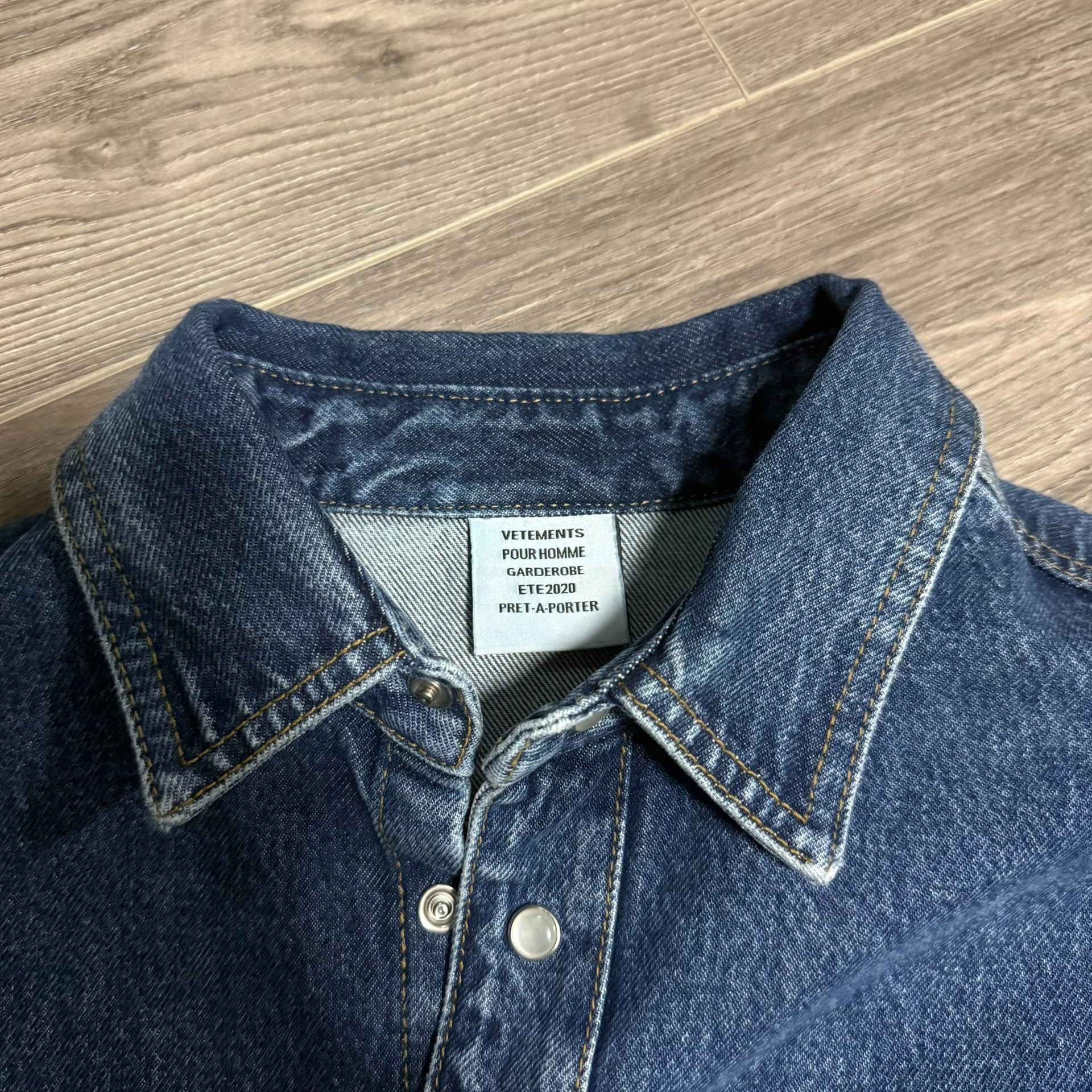 Vetements VETEMENTS Denim Shirt Jacket XS Size US XS / EU 42 / 0 - 4 Thumbnail