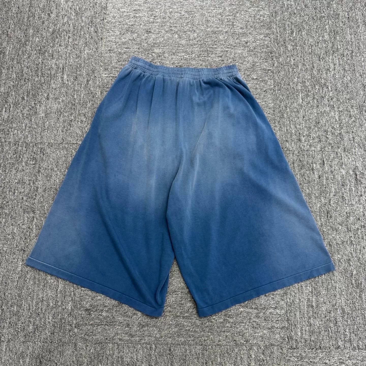 Balenciaga Balenciaga Flame Double Ring Embroidered Shorts Size US 26 / EU 42 - 6 Thumbnail