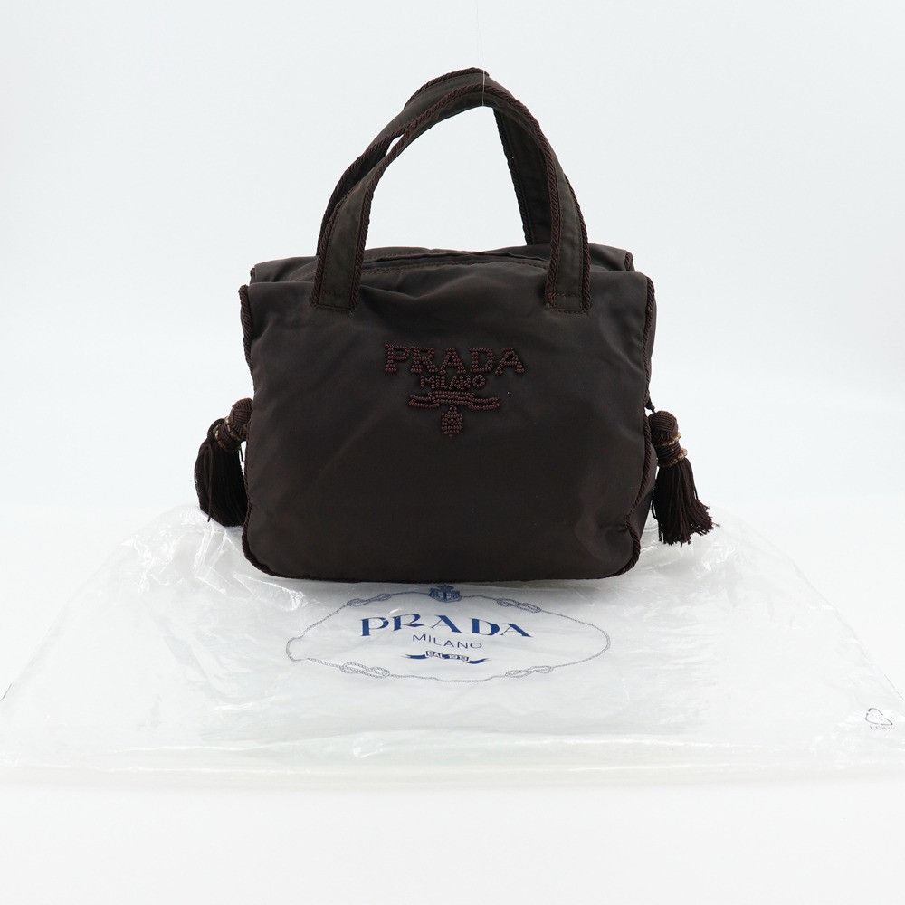 Prada Prada Prada Beads Logo Nylon Handbag Others Handbag B3763 DUTY FREE for USA Size ONE SIZE - 16 Thumbnail