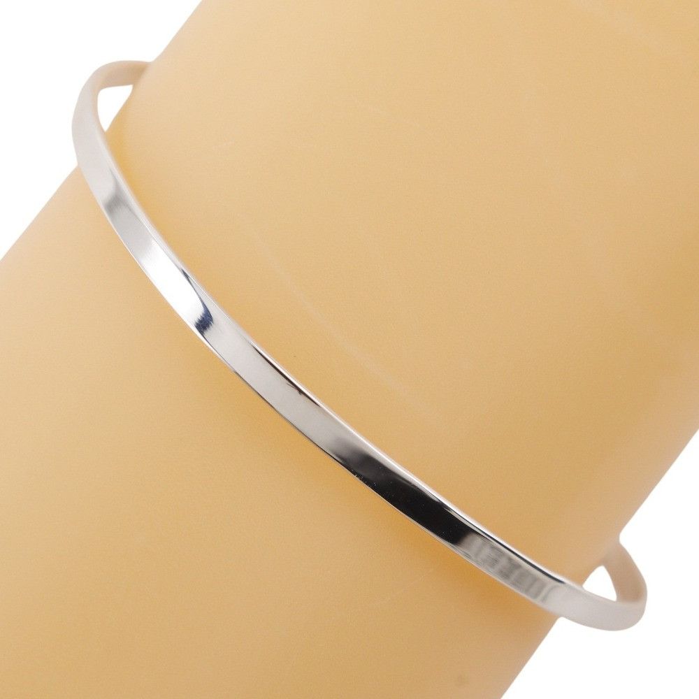 Tiffany & Co. Tiffany & Co. Tiffany Hook & Eye Double Heart Silver 925 K14 Yellow Gold Bangle Metal Bangle DUTY FREE for USA Size ONE SIZE - 3 Thumbnail