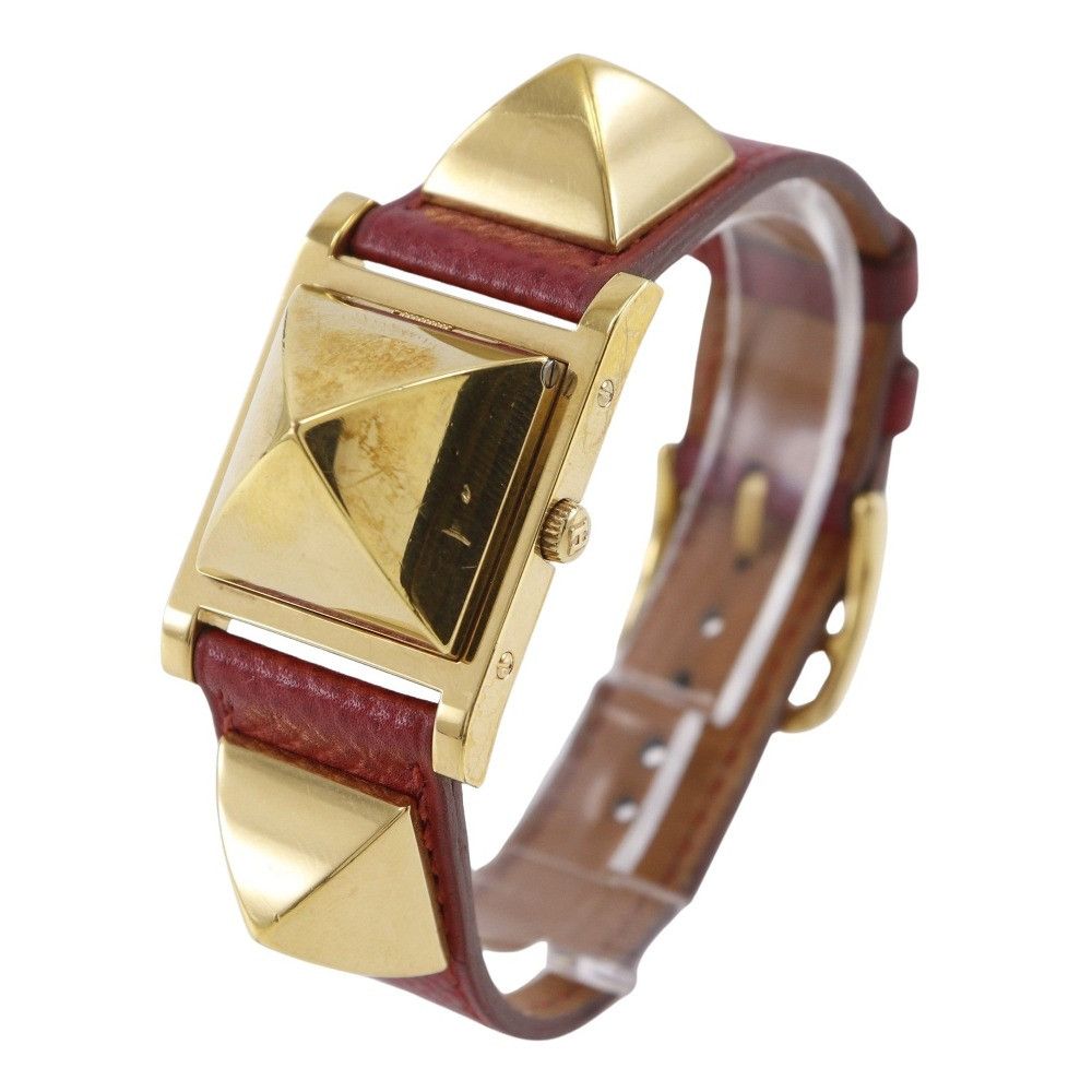 Hermes Hermes Hermès Medor Metal Watch Metal Quartz Stamp Y (1995) DUTY FREE for USA Size ONE SIZE - 2 Thumbnail