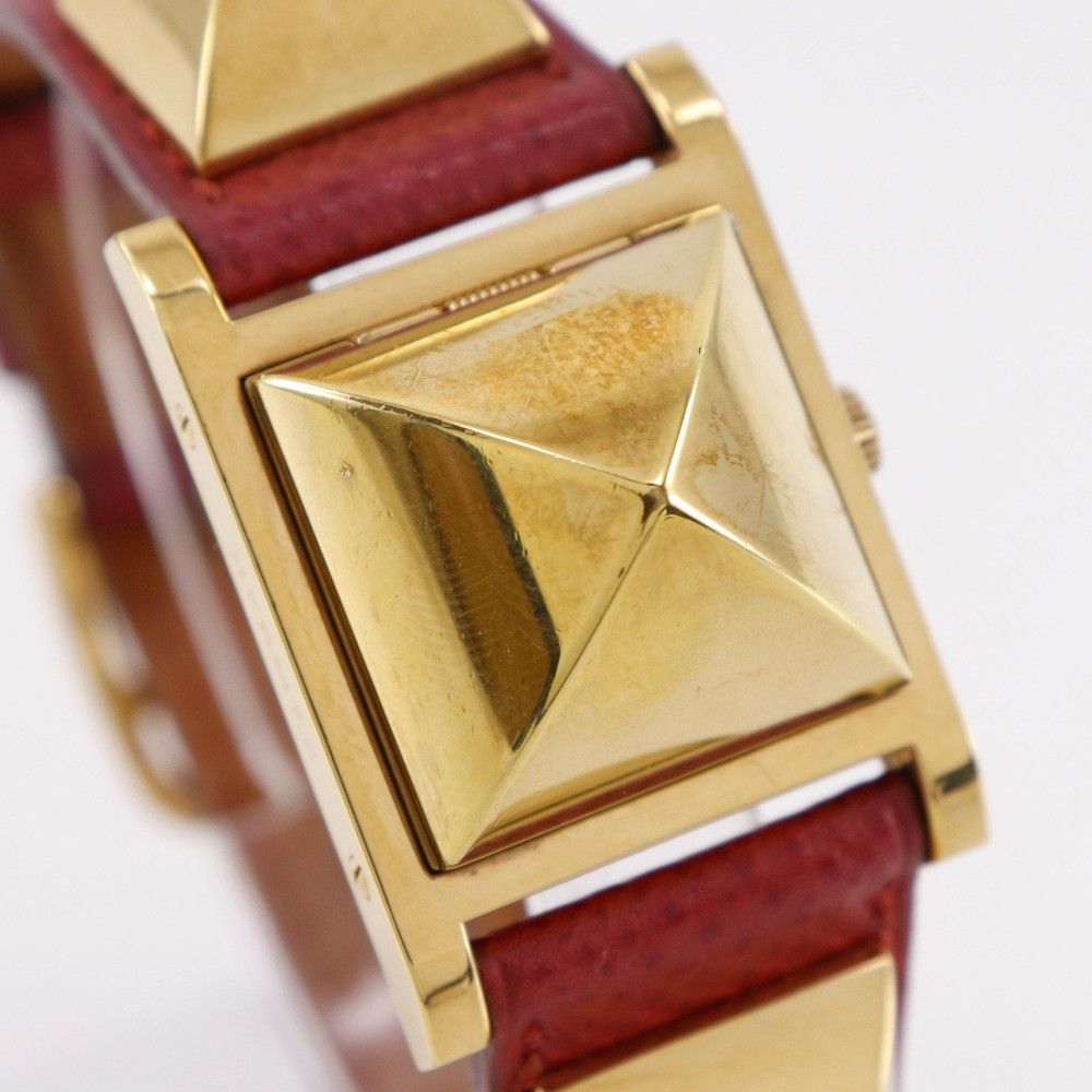 Hermes Hermes Hermès Medor Metal Watch Metal Quartz Stamp Y (1995) DUTY FREE for USA Size ONE SIZE - 3 Thumbnail