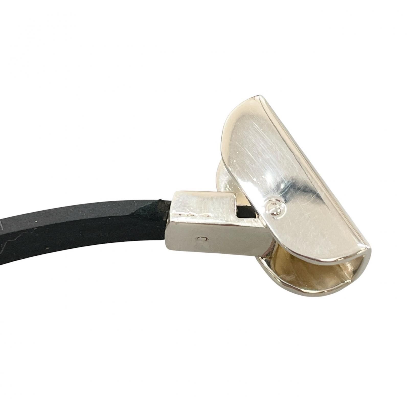 Gucci Gucci Gucci Silver 925 Rubber Choker Metal Necklace DUTY FREE for USA Size ONE SIZE - 8 Thumbnail