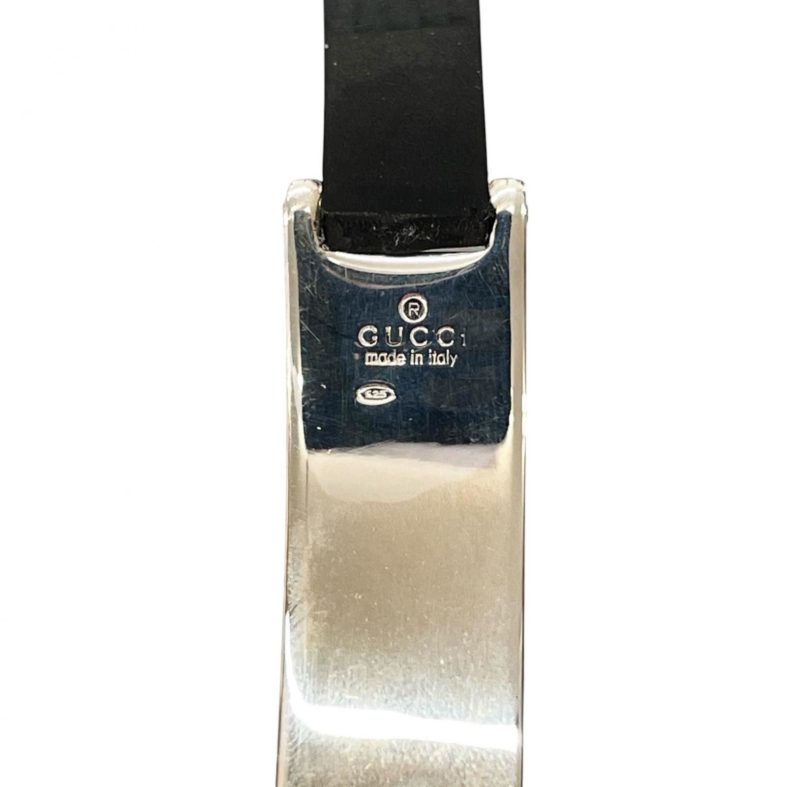 Gucci Gucci Gucci Silver 925 Rubber Choker Metal Necklace DUTY FREE for USA Size ONE SIZE - 6 Thumbnail