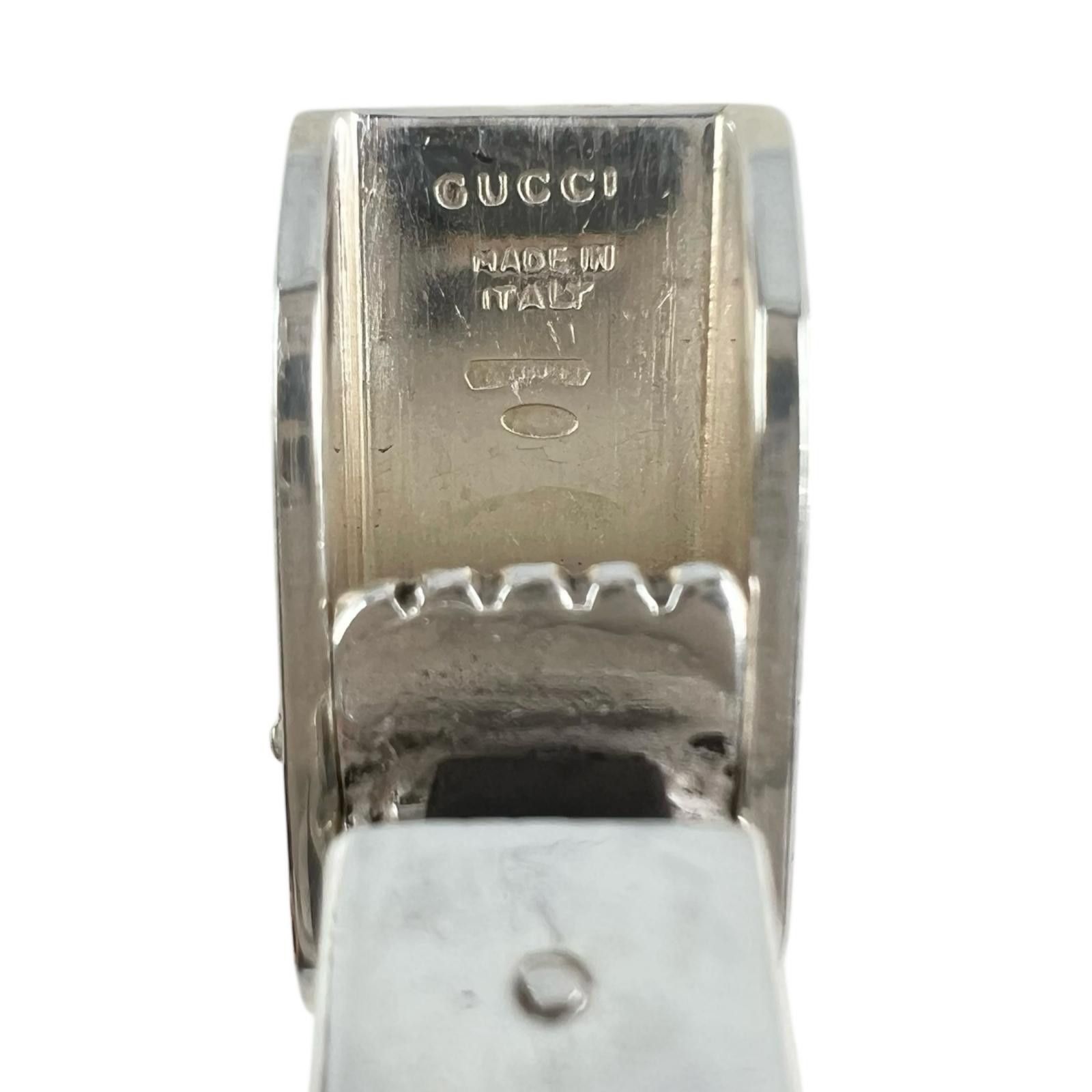 Gucci Gucci Gucci Silver 925 Rubber Choker Metal Necklace DUTY FREE for USA Size ONE SIZE - 7 Thumbnail