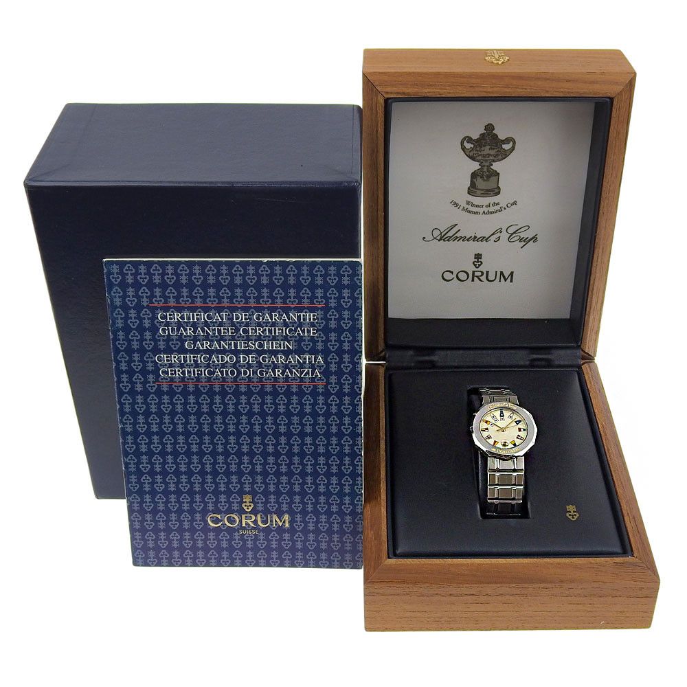 Corum Corum Corum Admiral's Cup Stainless Steel Watch Metal Quartz 39.610.20 V050 DUTY FREE for USA Size ONE SIZE - 7 Thumbnail