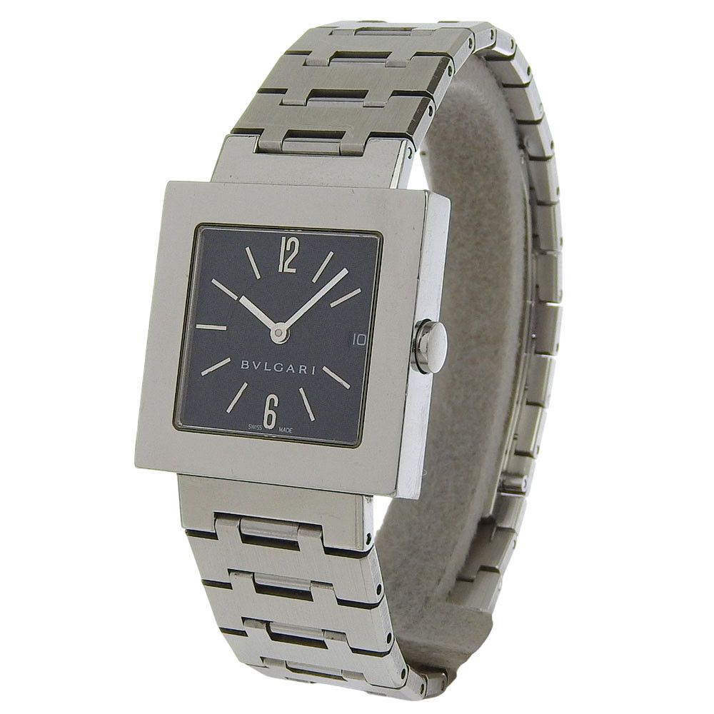 Bvlgari Bvlgari BVLGARI Quadrato Stainless Steel Watch Metal Quartz SQ27SSD DUTY FREE for USA Size ONE SIZE - 2 Thumbnail