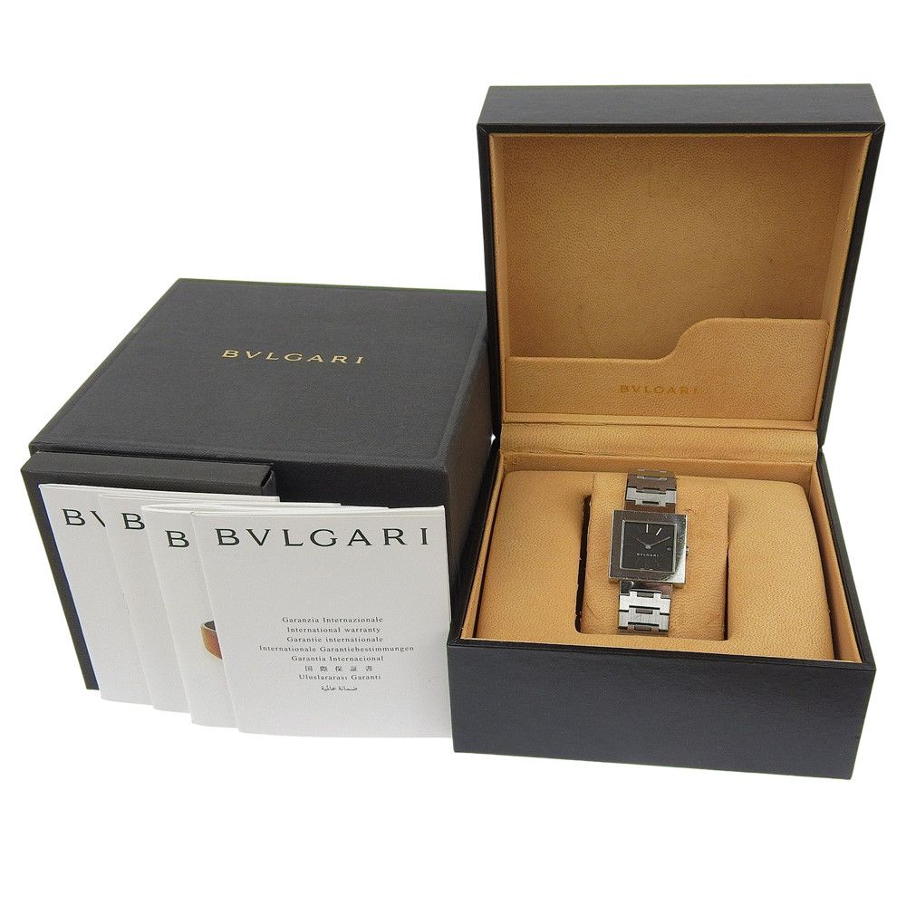 Bvlgari Bvlgari BVLGARI Quadrato Stainless Steel Watch Metal Quartz SQ27SSD DUTY FREE for USA Size ONE SIZE - 12 Thumbnail