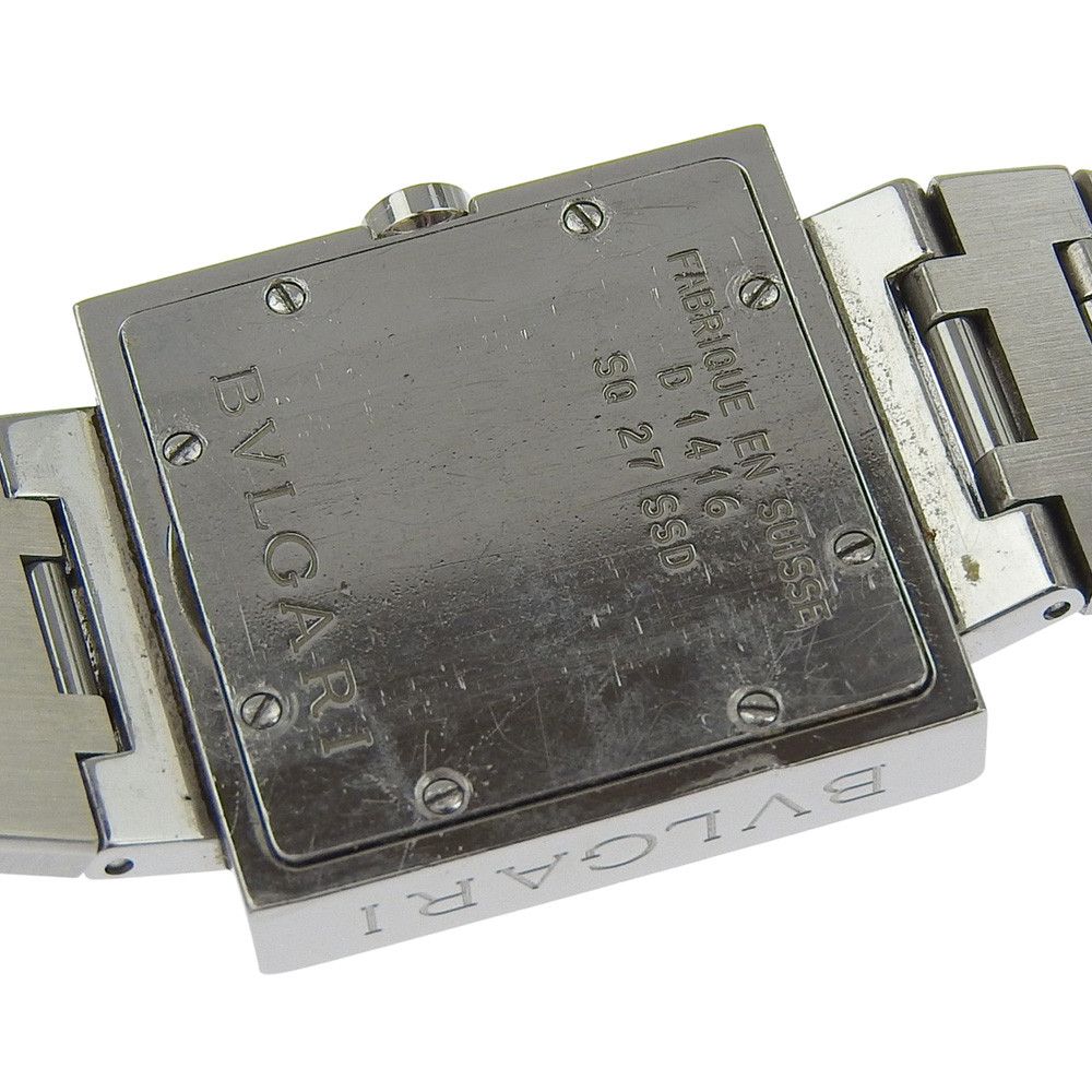 Bvlgari Bvlgari BVLGARI Quadrato Stainless Steel Watch Metal Quartz SQ27SSD DUTY FREE for USA Size ONE SIZE - 5 Thumbnail