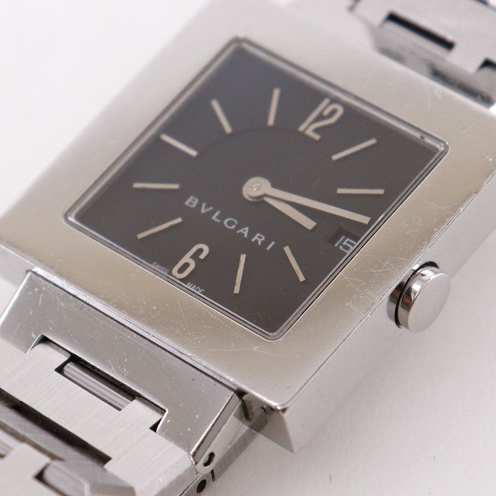 Bvlgari Bvlgari BVLGARI Quadrato Stainless Steel Watch Metal Quartz SQ27SSD DUTY FREE for USA Size ONE SIZE - 7 Thumbnail