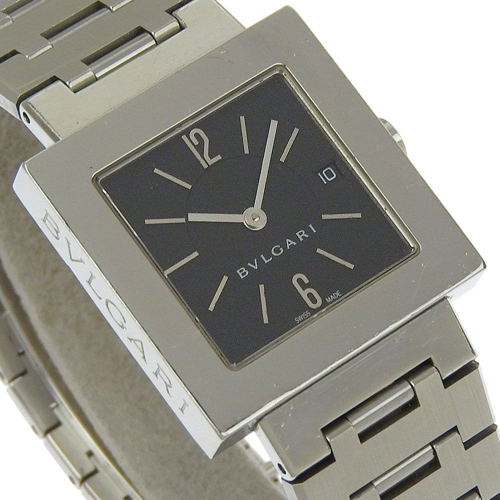 Bvlgari Bvlgari BVLGARI Quadrato Stainless Steel Watch Metal Quartz SQ27SSD DUTY FREE for USA Size ONE SIZE - 3 Thumbnail