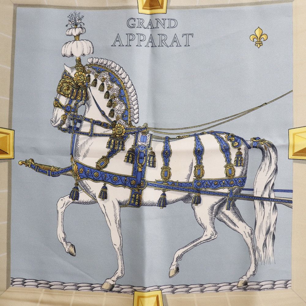 Hermes Hermes Hermès Carré90 GRAND APPARAT Silk Scarf Others Scarf DUTY FREE for USA Size ONE SIZE - 6 Thumbnail