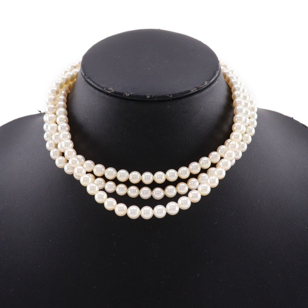 Other Other Pearl Silver Necklace Metal Necklace DUTY FREE for USA Size ONE SIZE - 2 Thumbnail