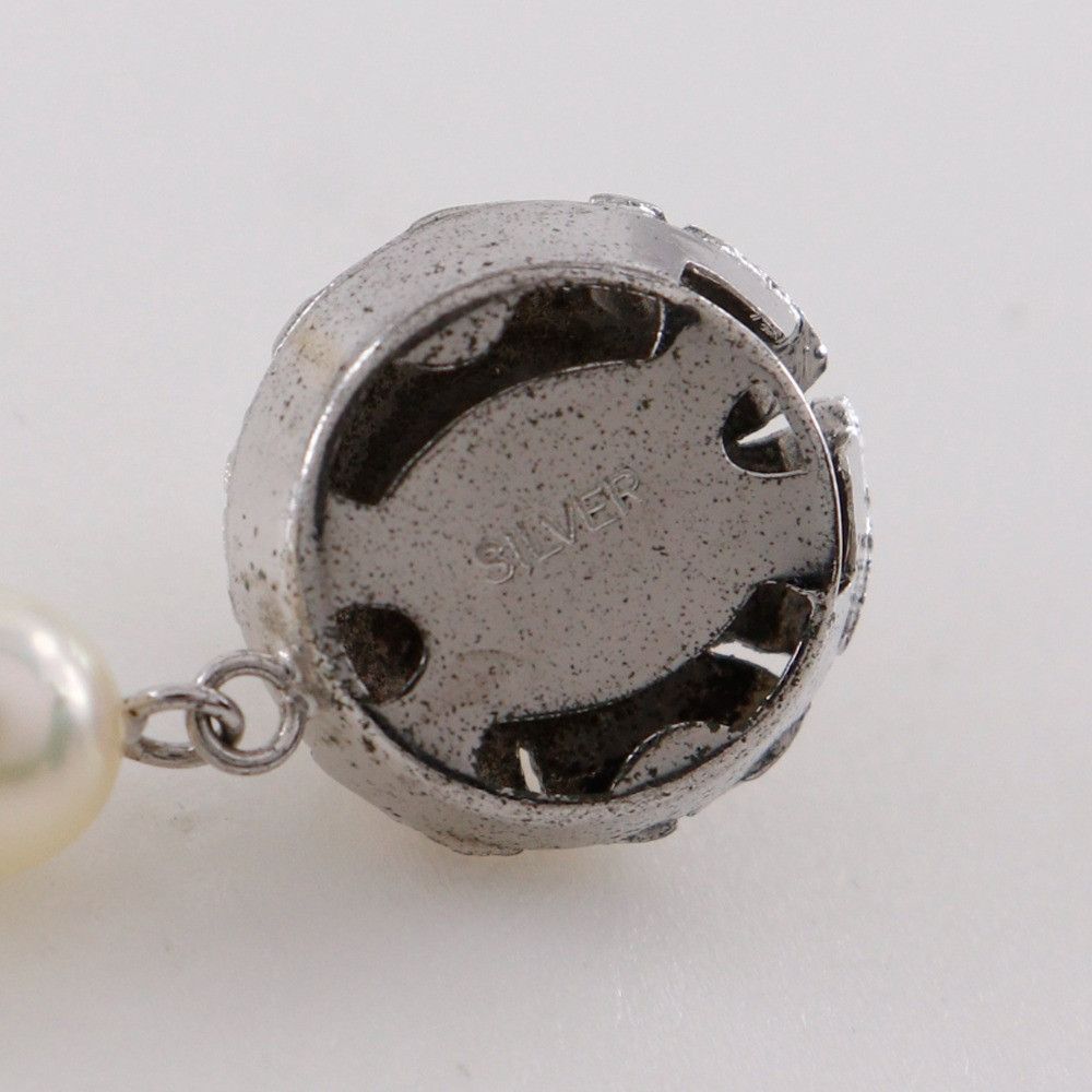 Other Other Pearl Silver Necklace Metal Necklace DUTY FREE for USA Size ONE SIZE - 7 Thumbnail