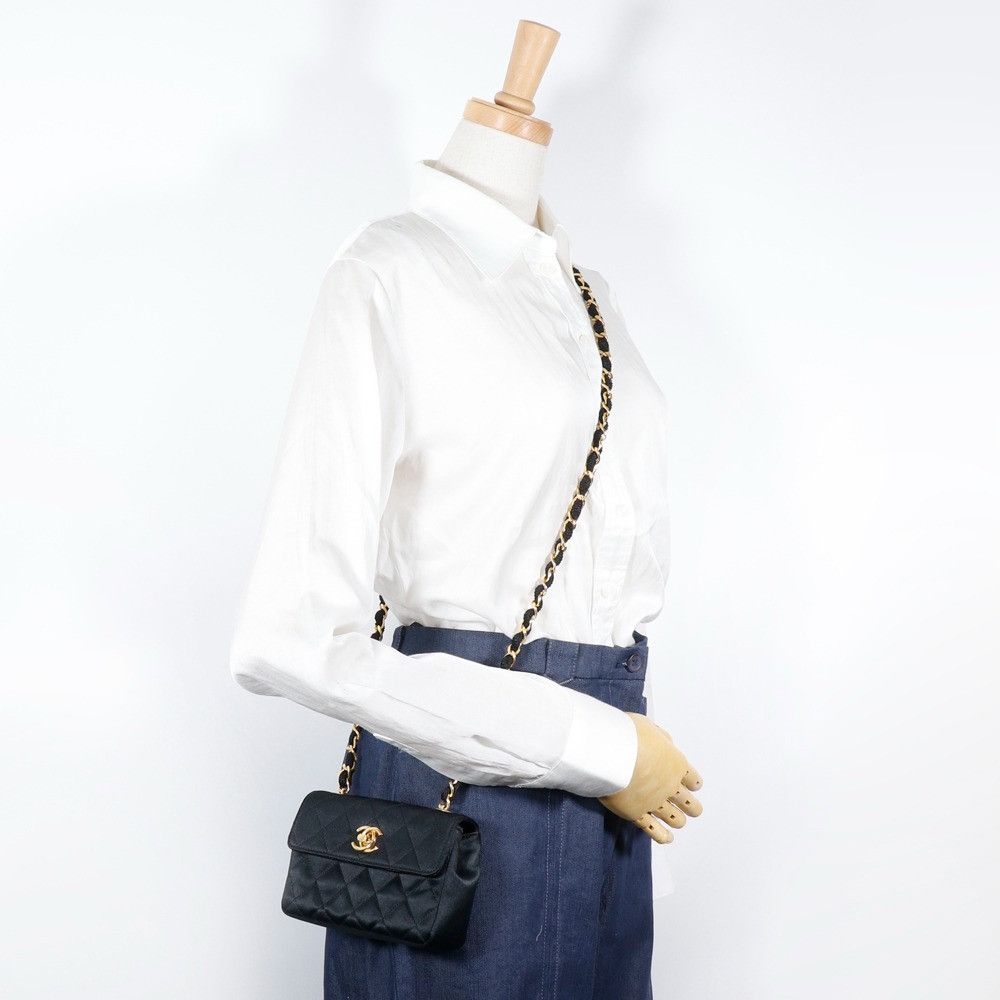 Chanel Chanel Chanel Mini Chain Shoulder Bag Satin Shoulder Bag Others Shoulder Bag DUTY FREE for USA Size ONE SIZE - 13 Thumbnail
