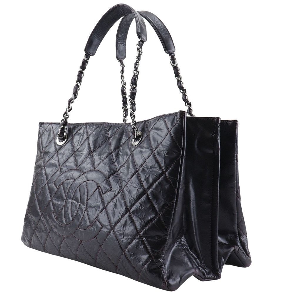 Chanel Chanel Chanel Grand Shopping Tote Patent Leather Chain Tote Enamel Tote Bag A66865 DUTY FREE for USA Size ONE SIZE - 2 Thumbnail
