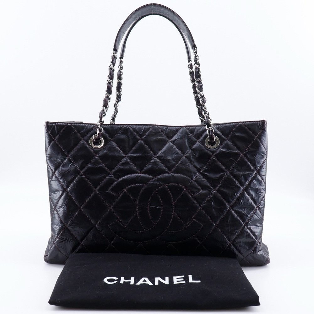Chanel Chanel Chanel Grand Shopping Tote Patent Leather Chain Tote Enamel Tote Bag A66865 DUTY FREE for USA Size ONE SIZE - 20 Thumbnail