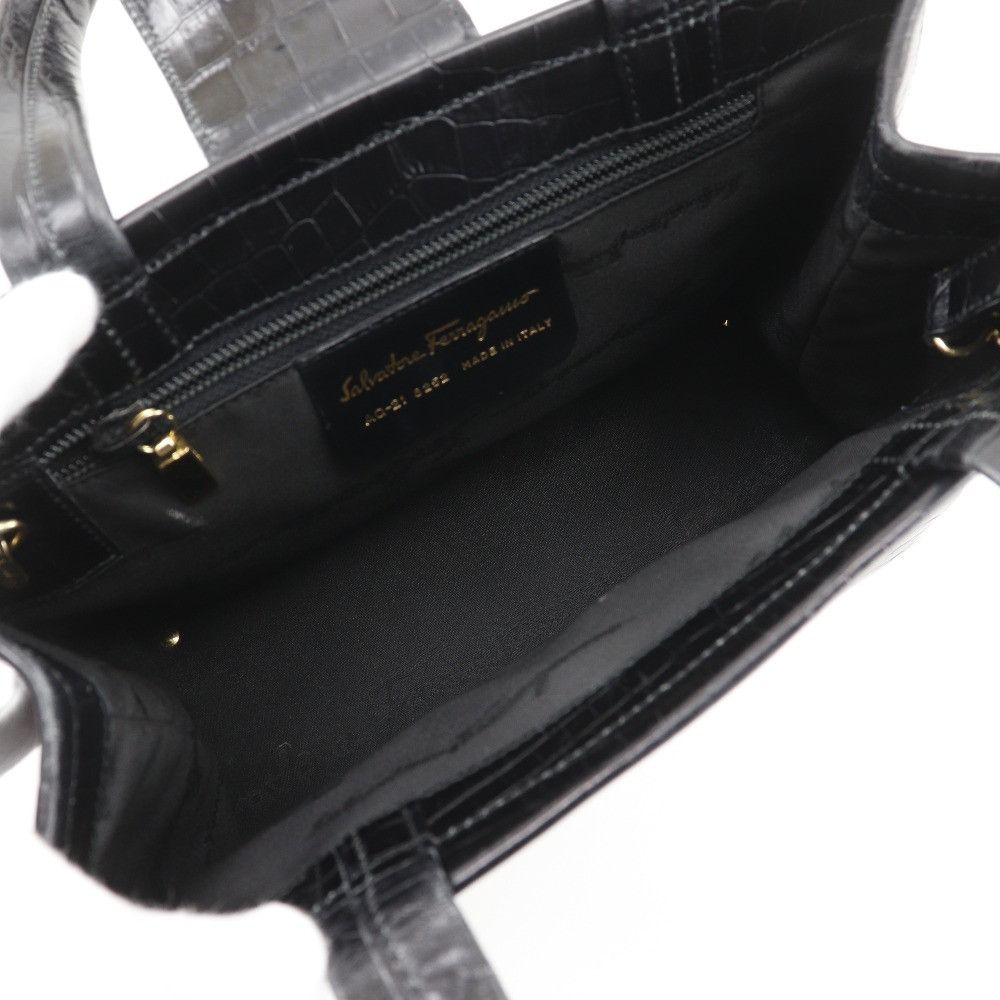 Salvatore Ferragamo Salvatore Ferragamo Salvatore Ferragamo Vara Embossed Leather 2way Bag Leather Handbag AQ-21 8252 DUTY FREE for USA Size ONE SIZE - 6 Thumbnail