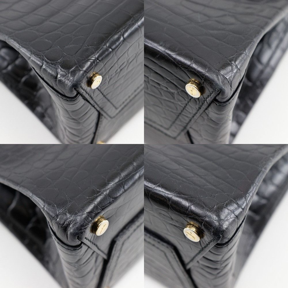 Salvatore Ferragamo Salvatore Ferragamo Salvatore Ferragamo Vara Embossed Leather 2way Bag Leather Handbag AQ-21 8252 DUTY FREE for USA Size ONE SIZE - 4 Thumbnail