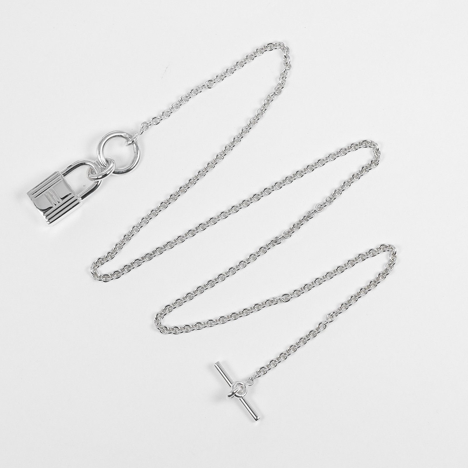 Hermes Hermes Hermès Cadena Amulette Silver 925 Necklace Metal Necklace DUTY FREE for USA Size ONE SIZE - 8 Thumbnail