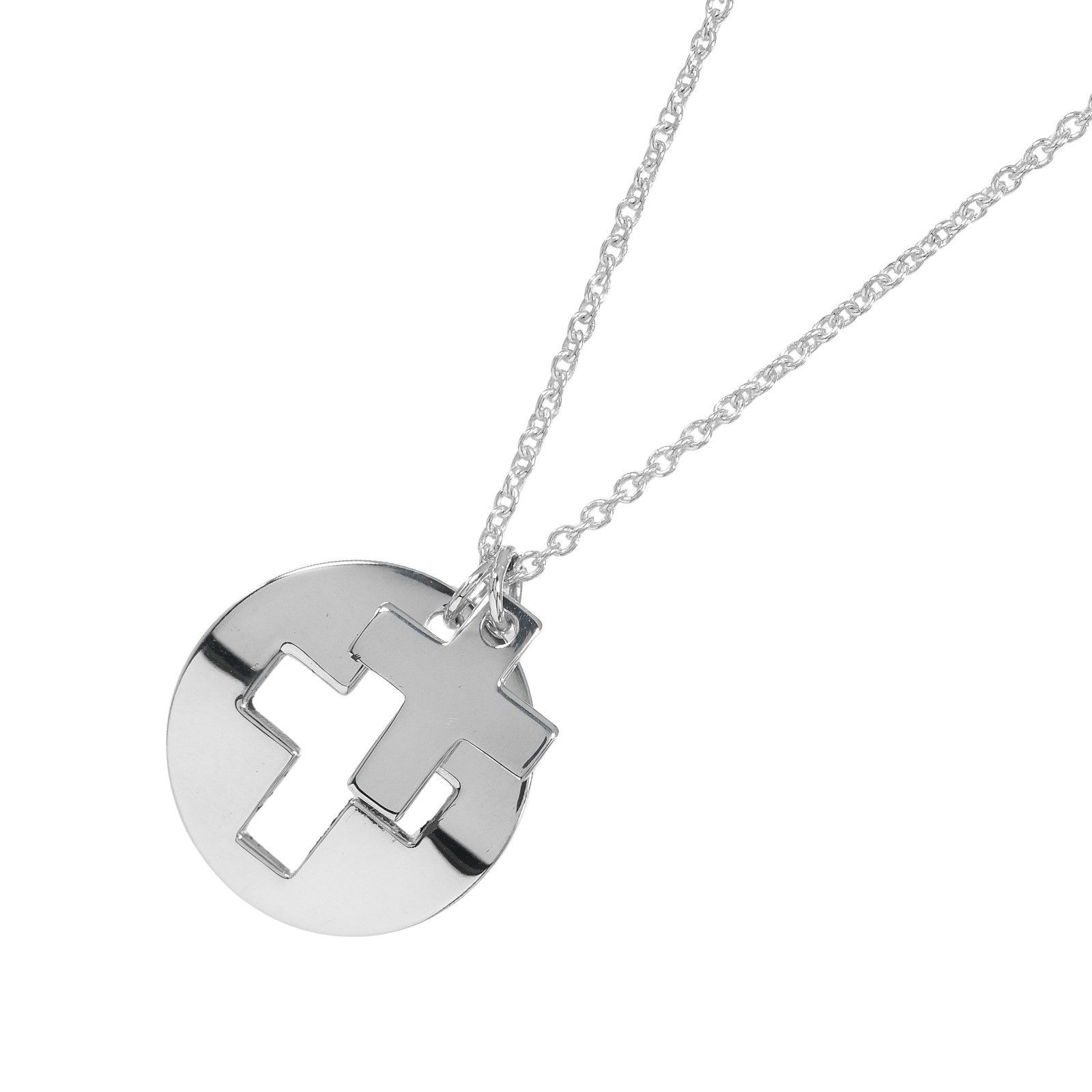 Tiffany & Co. Tiffany & Co. Tiffany Stencil Cross Silver 925 Necklace Metal Necklace DUTY FREE for USA Size ONE SIZE - 3 Thumbnail