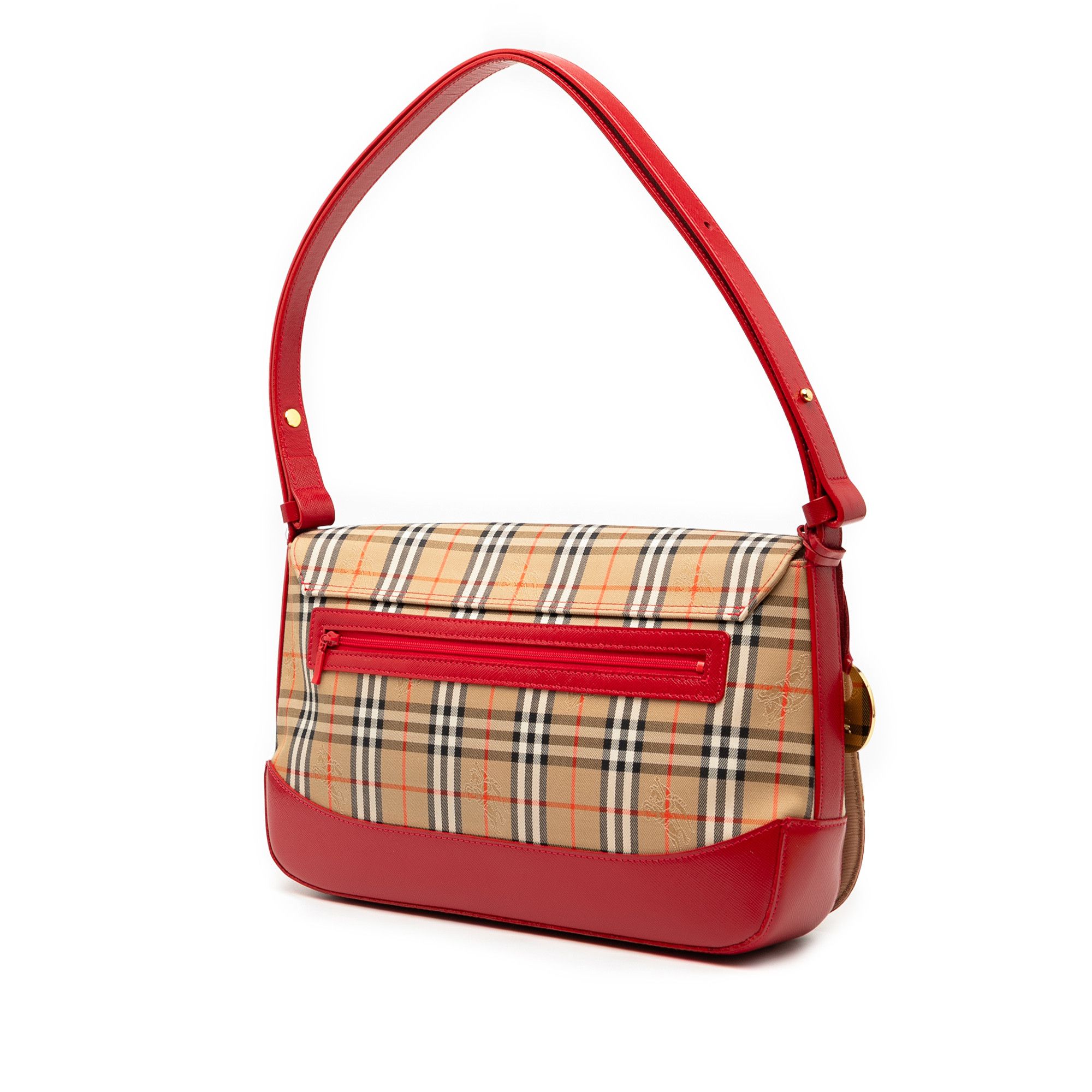 Burberry Burberry Haymarket Check Canvas Shoulder Bag Size ONE SIZE - 2 Thumbnail