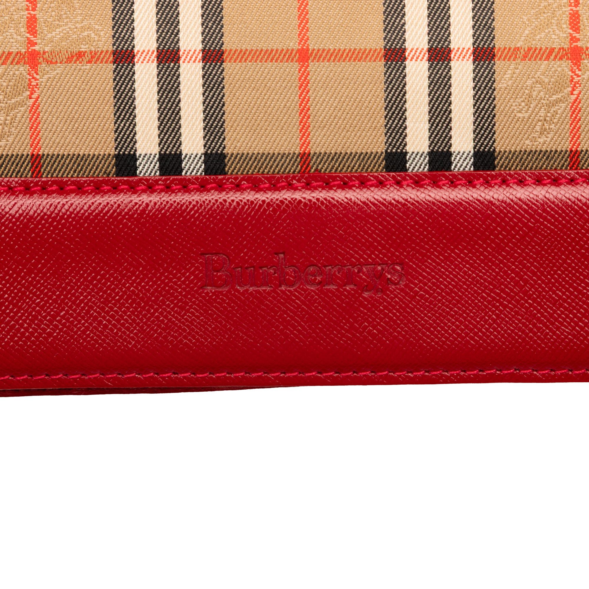 Burberry Burberry Haymarket Check Canvas Shoulder Bag Size ONE SIZE - 5 Thumbnail