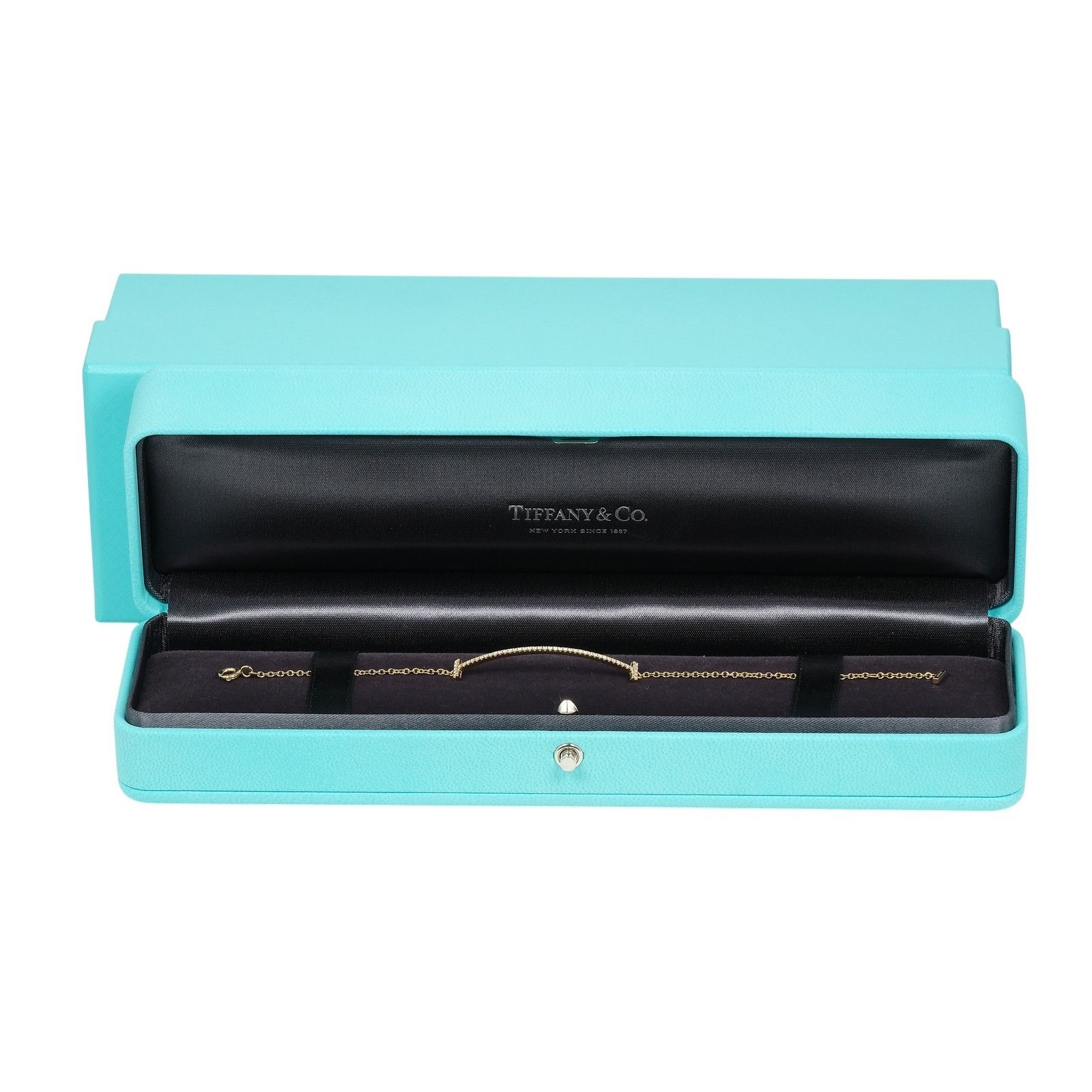 Tiffany & Co. Tiffany & Co. Tiffany T Smile Au750 Diamond Bracelet Leather Bracelet DUTY FREE for USA Size ONE SIZE - 10 Thumbnail