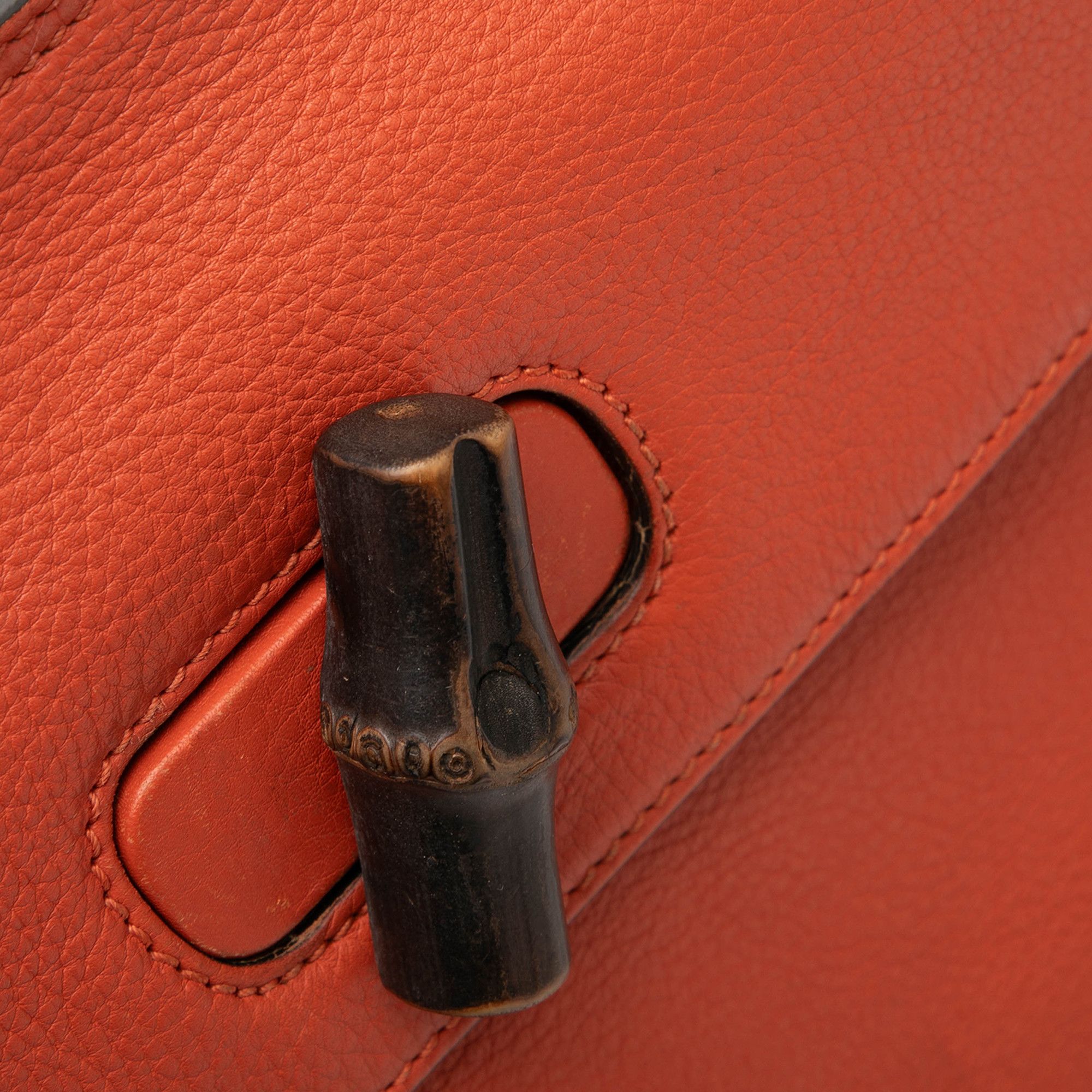 Gucci Gucci Small Leather Bamboo Daily Satchel Size ONE SIZE - 6 Thumbnail